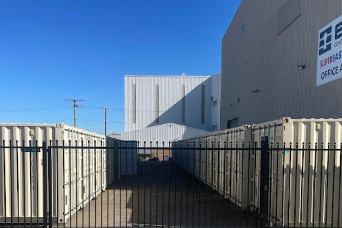 mobile storage containers at Elite Container Storage facility
